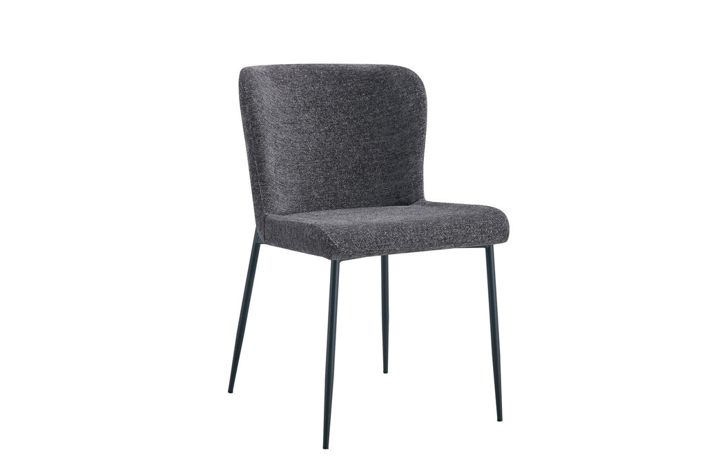 Chaise « Lisa » Tissu Gris Foncé RS