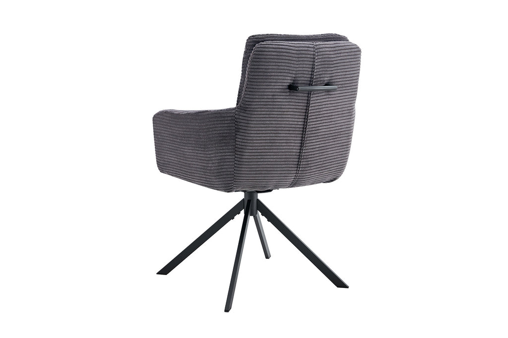 Stoel 'Luna' draaibaar corduroy grijs RS