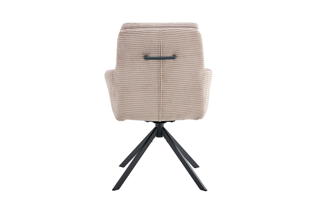 Stoel 'Luna' draaibaar corduroy zand RS