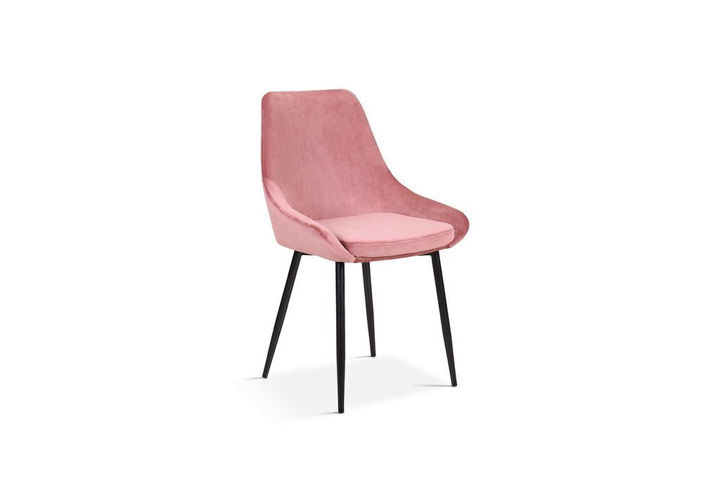 Stoel 'Mirano' Velvet Pink RS