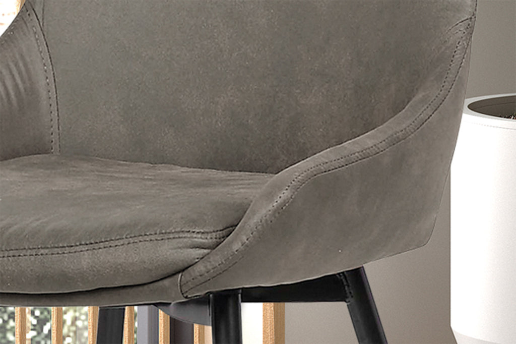 Stoel 'Mirano' Microfiber PU Grey RS