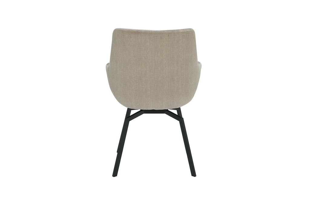 Stoel 'Modest' draaibaar corduroy beige RS