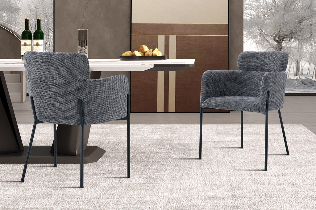 Fauteuil 'Naomi' Tissu Gris RS