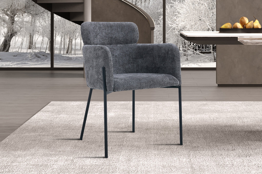 Fauteuil 'Naomi' Tissu Gris RS