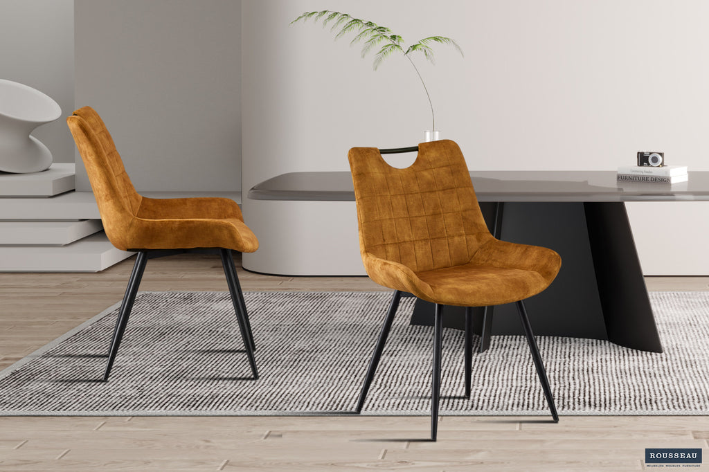 Stoel 'Nina' Velvet Gold RS