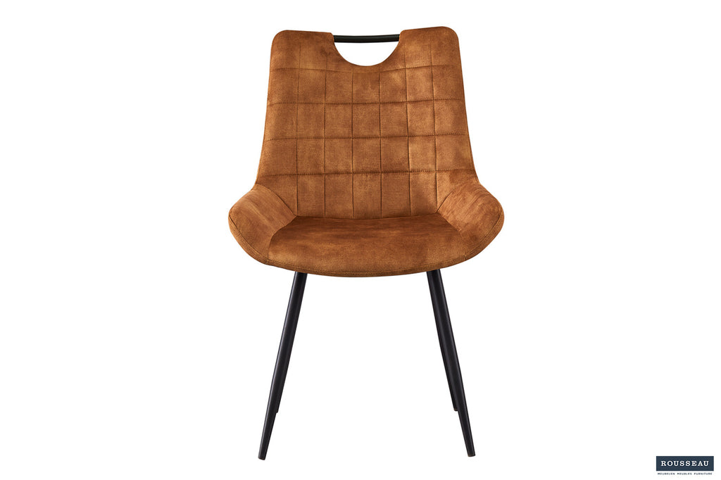 Chaise 'Nina' Velours Or RS