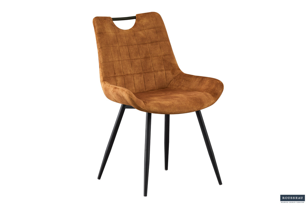 Chaise 'Nina' Velours Or RS