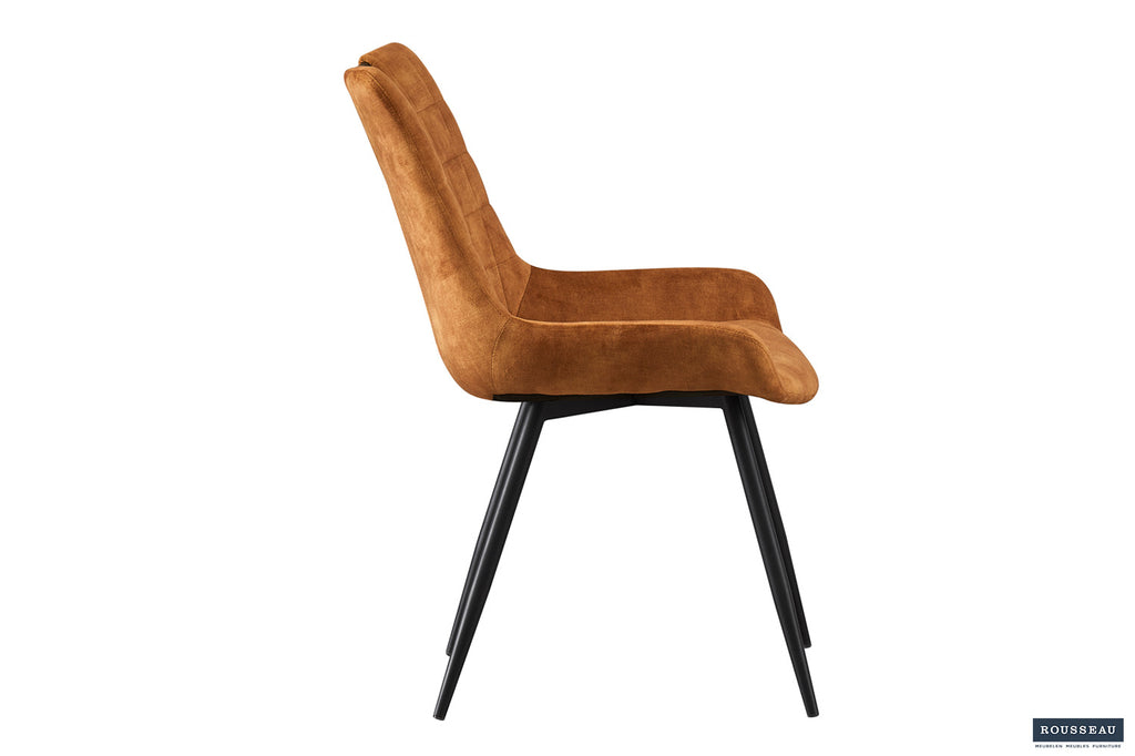 Chaise 'Nina' Velours Or RS