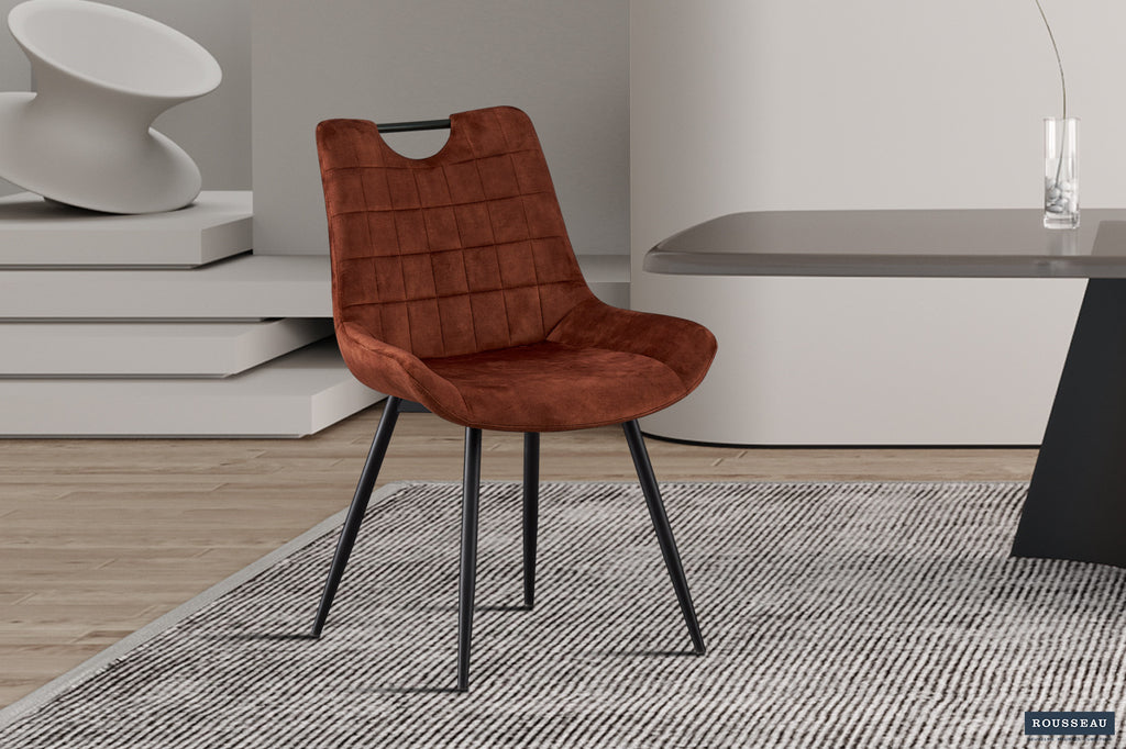 Stoel 'Nina' Velvet Rust RS