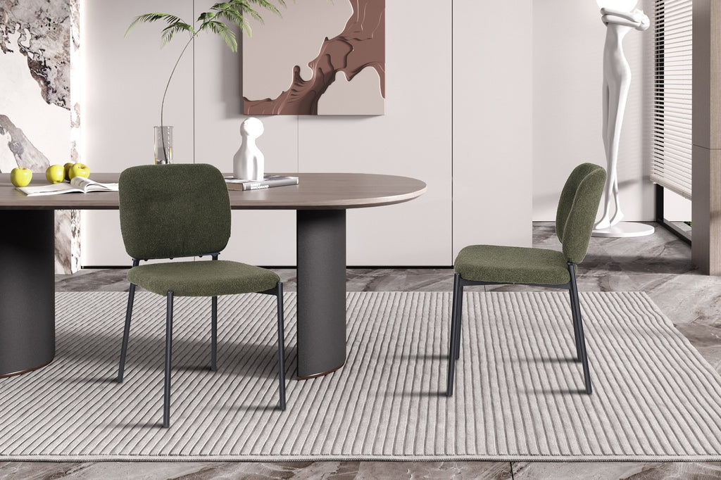 Chaise 'Sophia' Tissu Vert RS