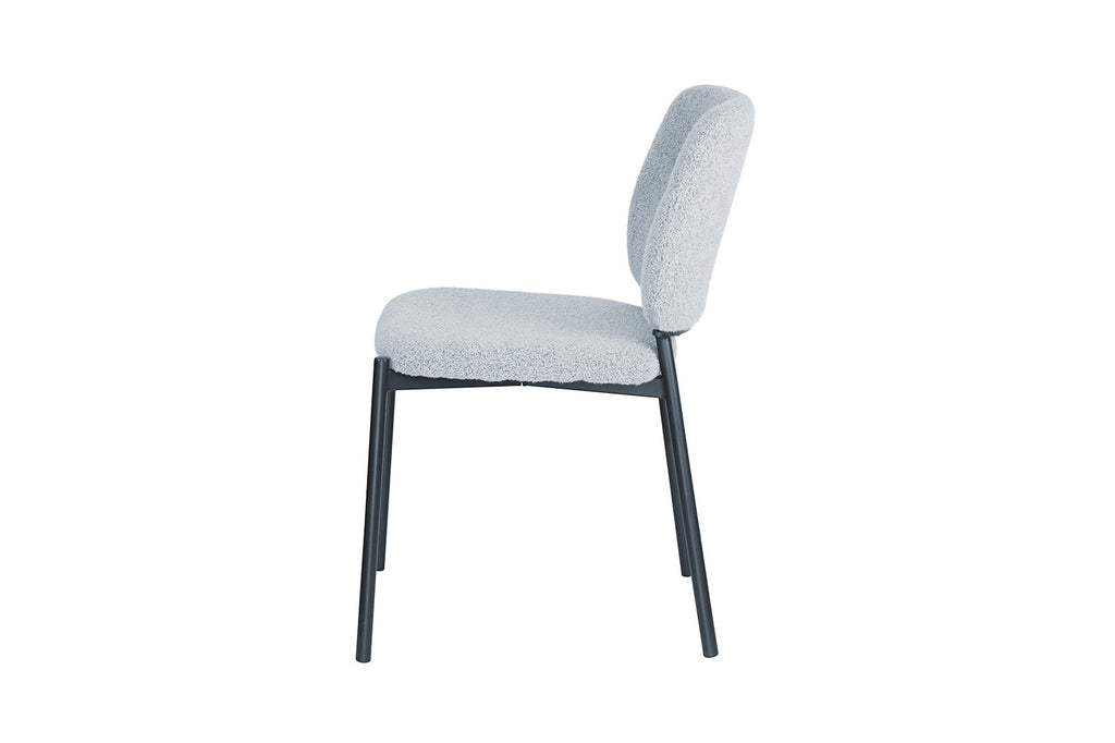 Chaise 'Sophia' Tissu Gris Clair RS