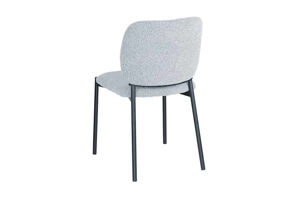 Chaise 'Sophia' Tissu Gris Clair RS