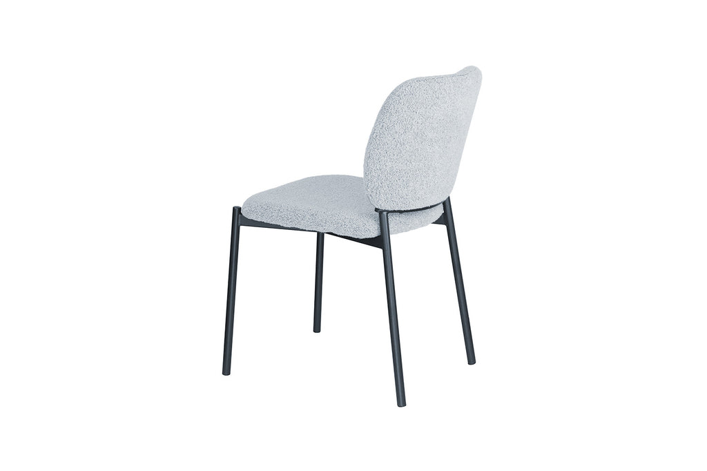 Chaise 'Sophia' Tissu Gris Clair RS