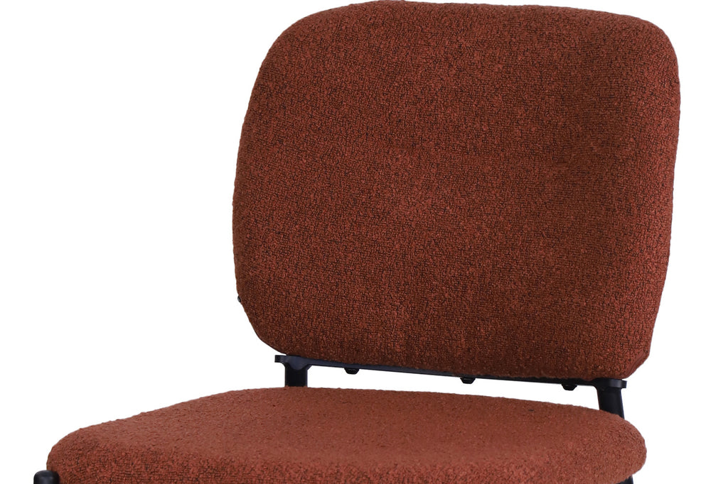 Chaise 'Sophia' Tissu Rouille RS