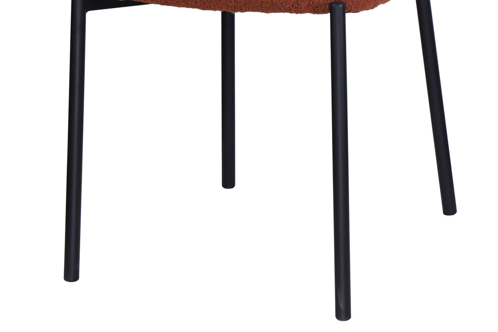 Chaise 'Sophia' Tissu Rouille RS