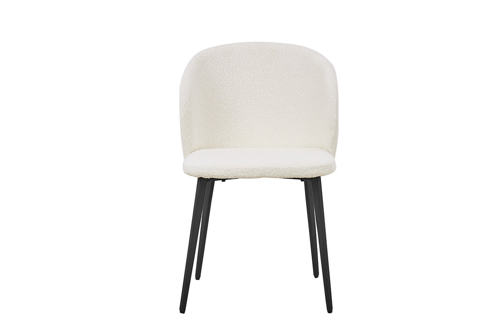 Chaise 'Toledo' Bouclé Blanc RS