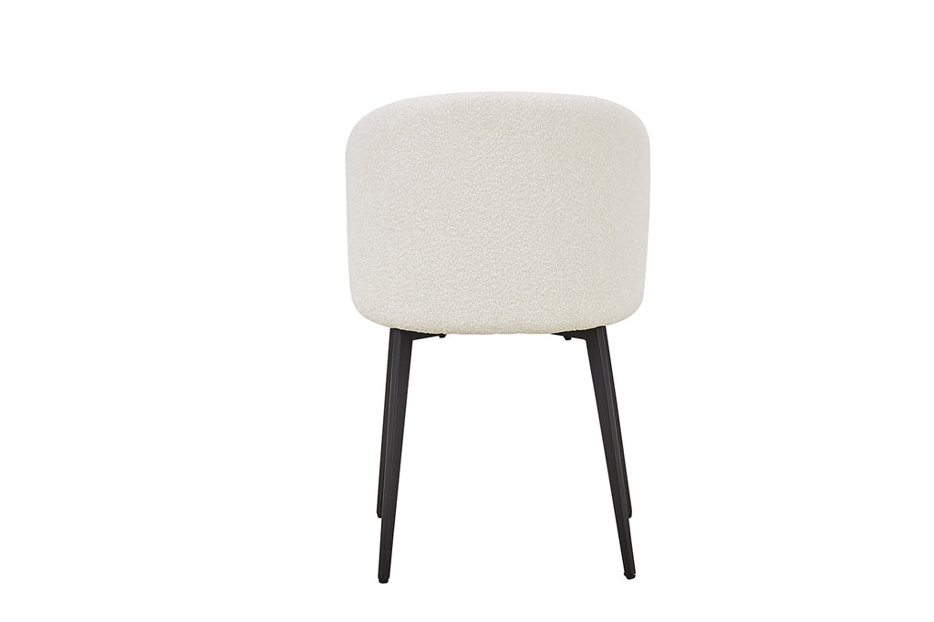 Chaise 'Toledo' Bouclé Blanc RS