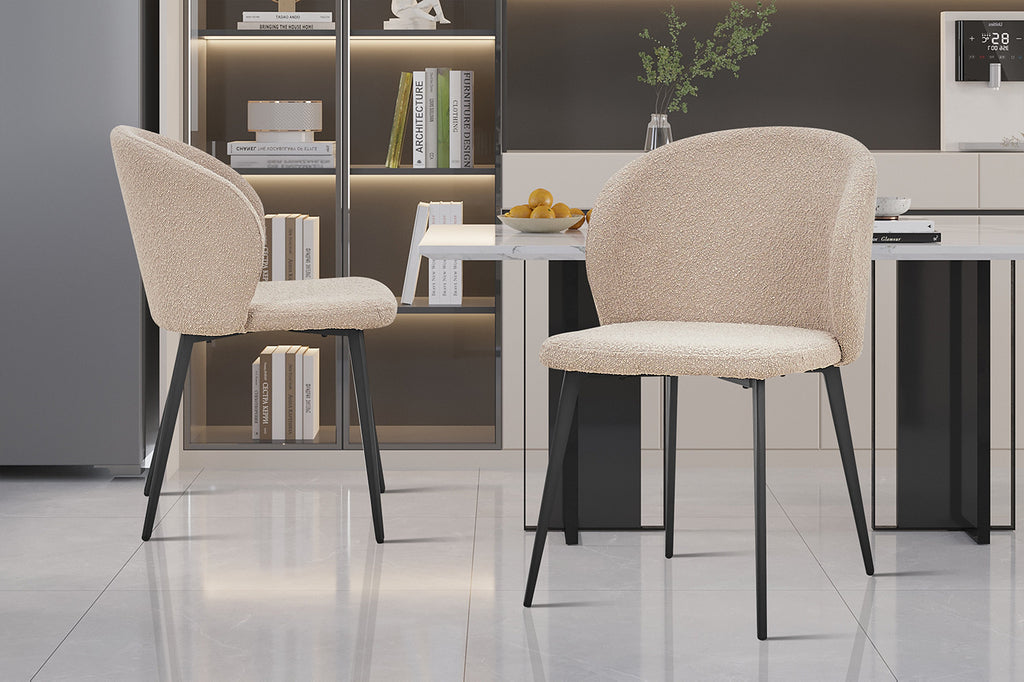 Stoel 'Toledo' Bouclé Sand RS