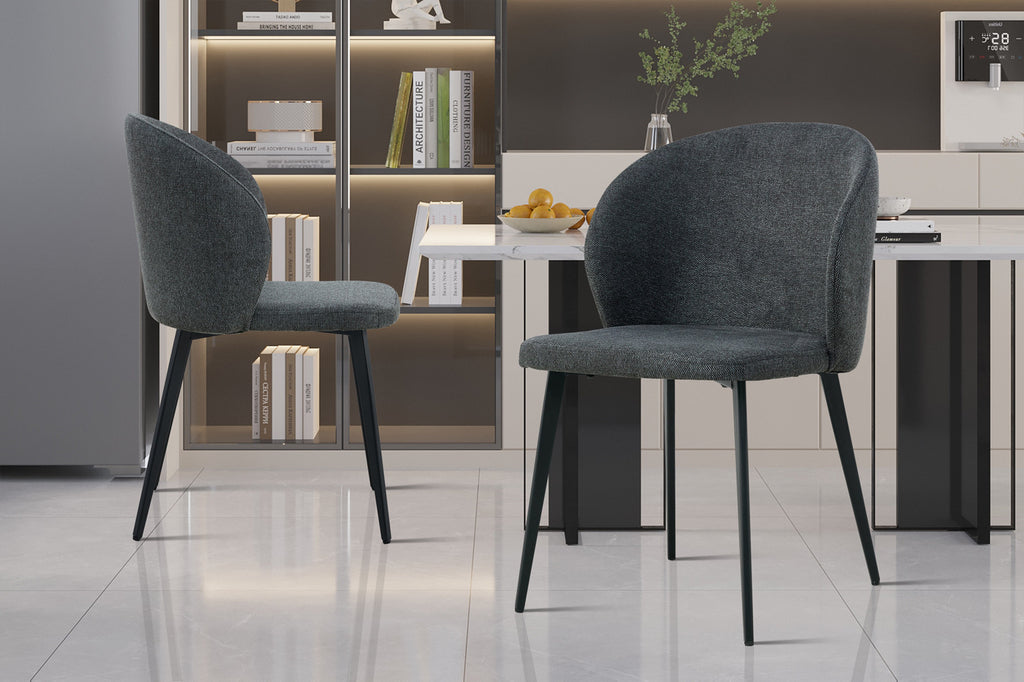 Stoel 'Toledo' Fabric Dark Grey RS