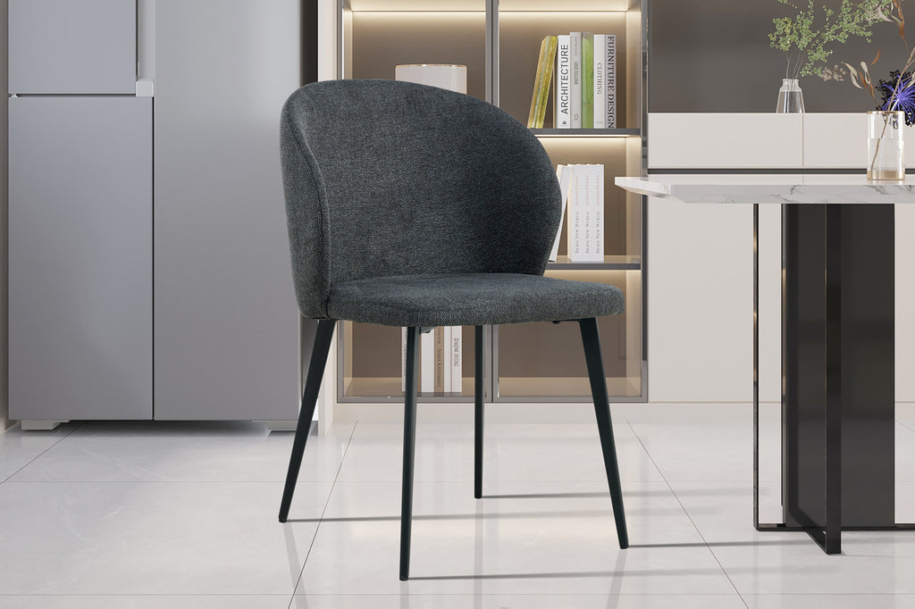 Stoel 'Toledo' Fabric Dark Grey RS