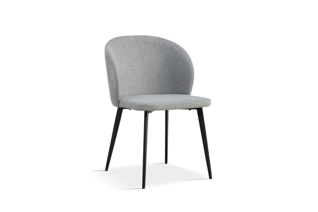 Chaise 'Toledo' Tissu Gris Clair RS
