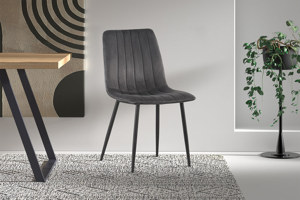 Stoel 'Willis' Velvet Grey RS
