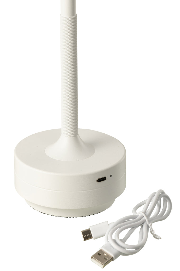 Tafellamp LED Touch Kunststof Wit - J-LINE