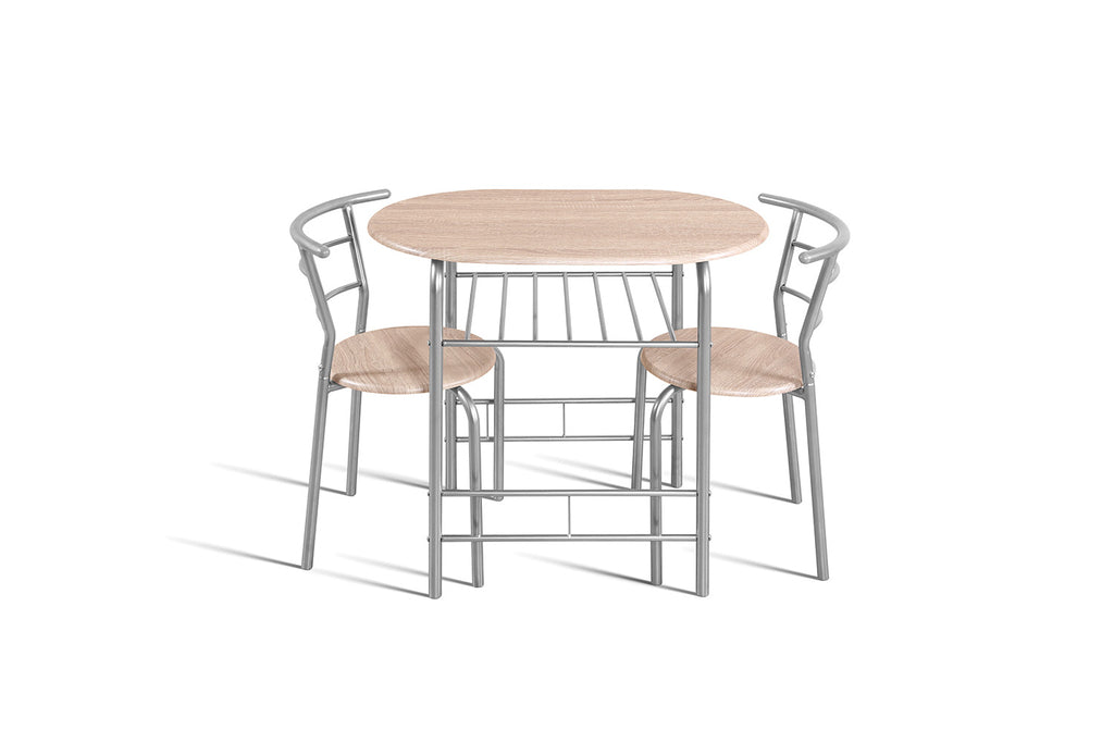 Tafelset 'Adam' grijs metaal - RS