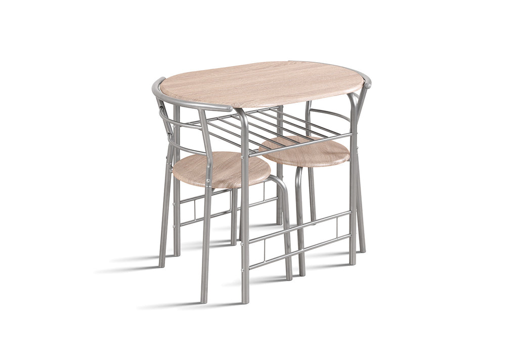 Tafelset 'Adam' grijs metaal - RS