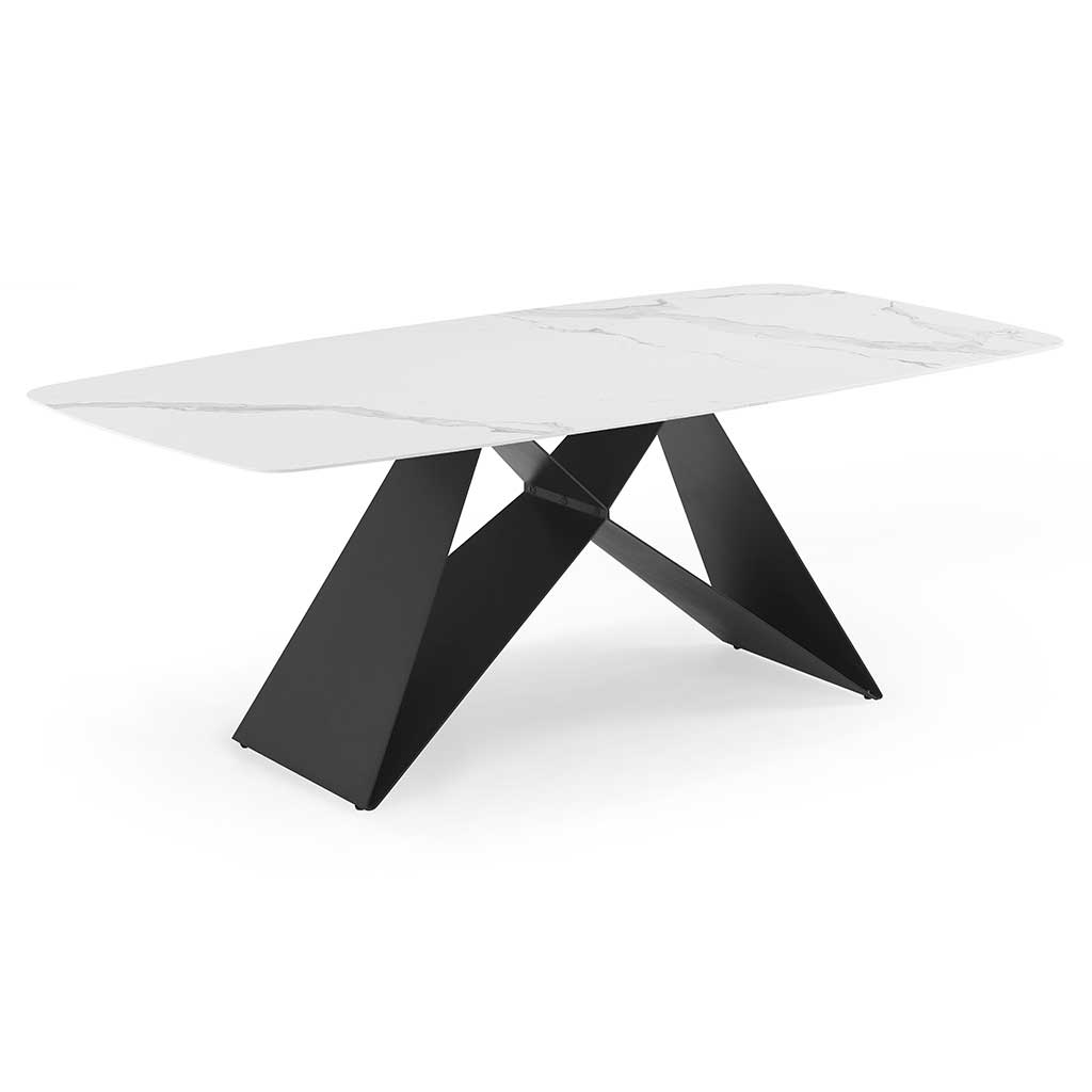 PLATEAU DE TABLE EN PIERRE FRITTÉE CARRARARALOOK-240X100-MDL