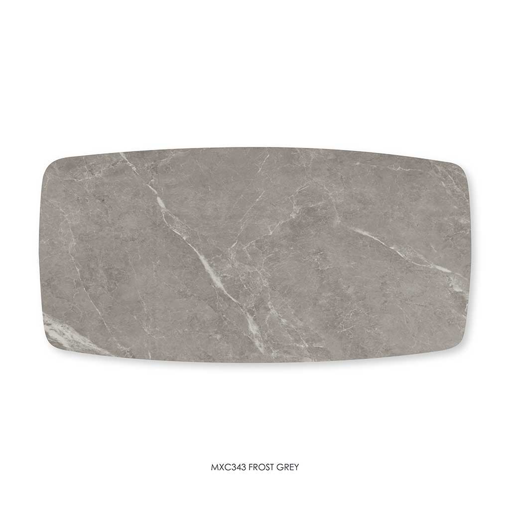 PLATEAU DE TABLE EN PIERRE FRITTÉE GRIS-200X100-MDL