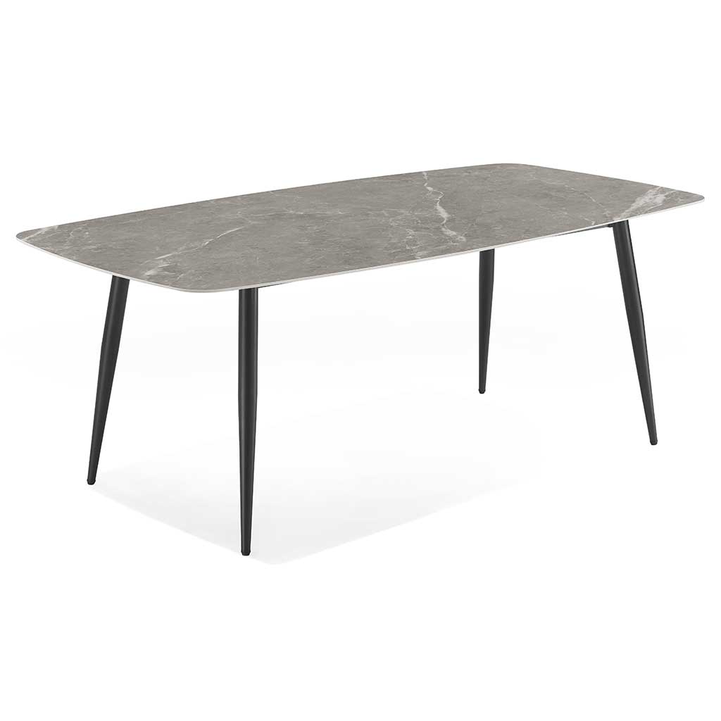 PLATEAU DE TABLE EN PIERRE FRITTÉE GRIS-200X100-MDL
