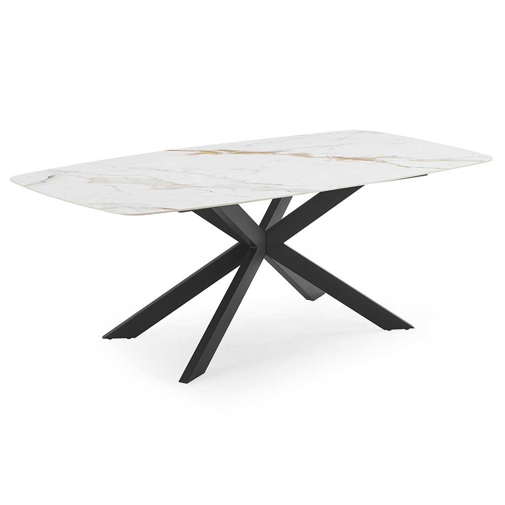 PLATEAU DE TABLE EN PIERRE FRITTÉE BEIGE-200X100- MDL