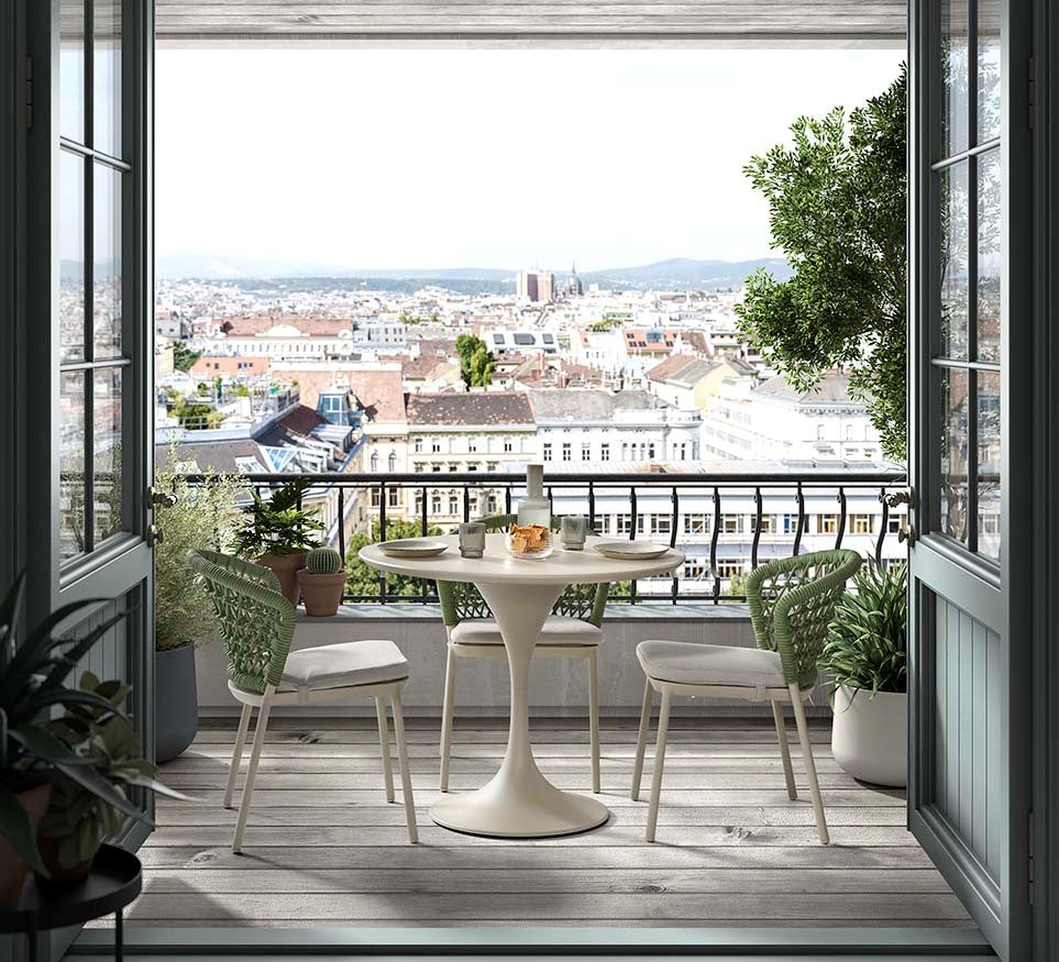 Outdoor stoel Aruba - DEZ stapelbaar