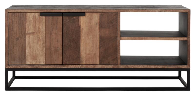 TV kast Cosmo S, 2 deuren, 2 open rekken - DTP