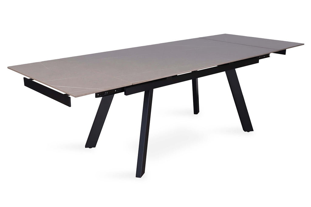 Uitschuifbare tafel 'Hera' 160-240 RH steen grijs RS