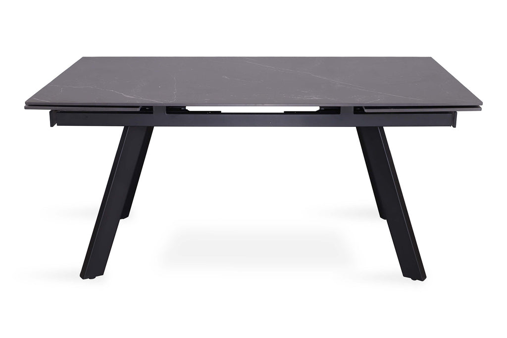Uitschuifbare tafel 'Hera' 160-240 RH steen zwart RS