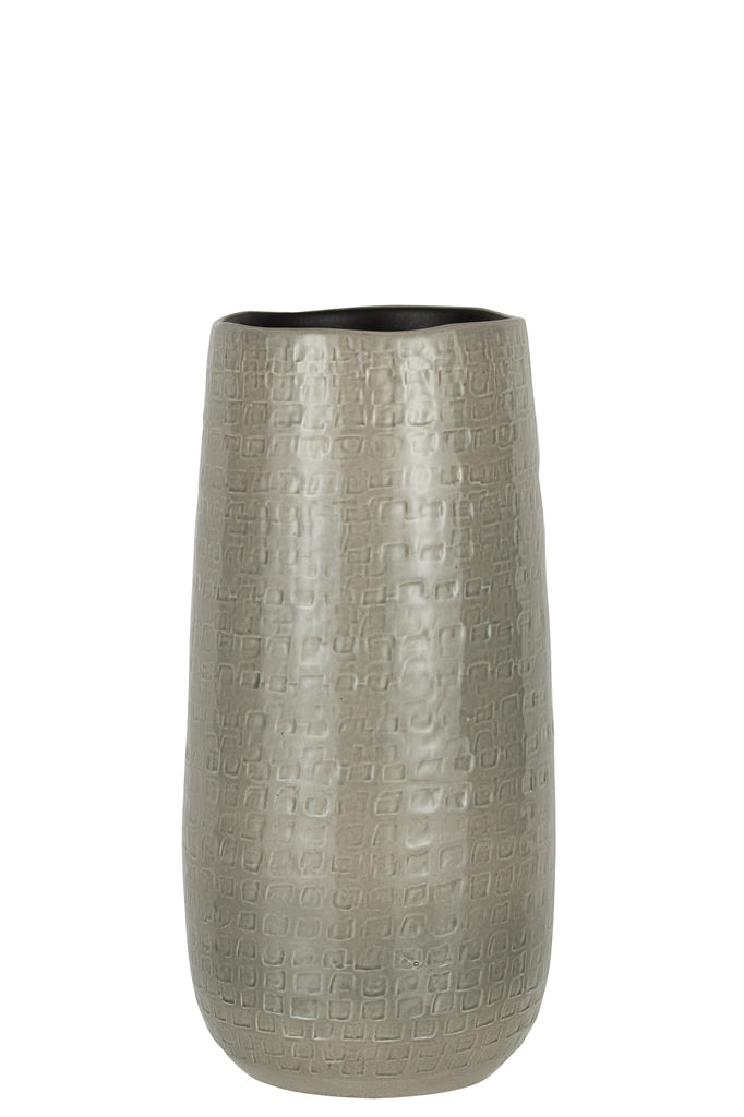 Vase en céramique gris clair S - J-LINE