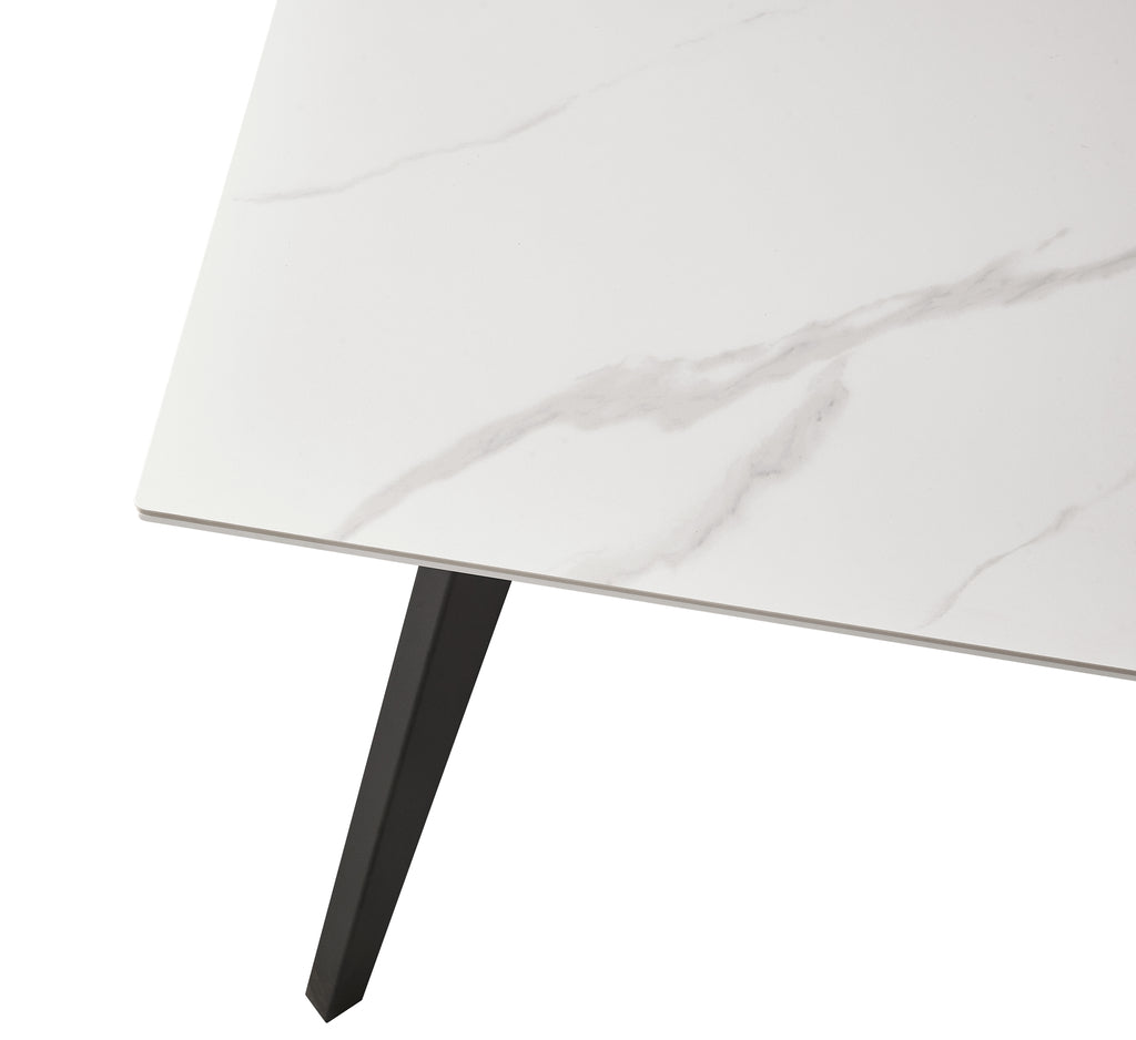 Eettafel Venus 160 verlengbaar wit marmer - RVD