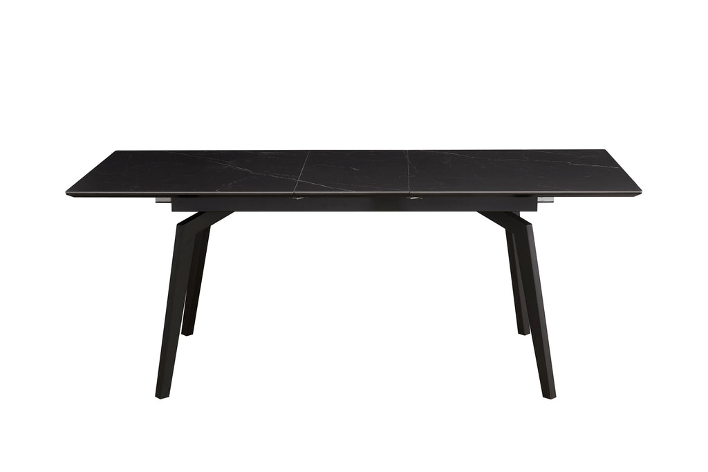 Eettafel Venus 160 verlengbaar zwart marmer - RVD
