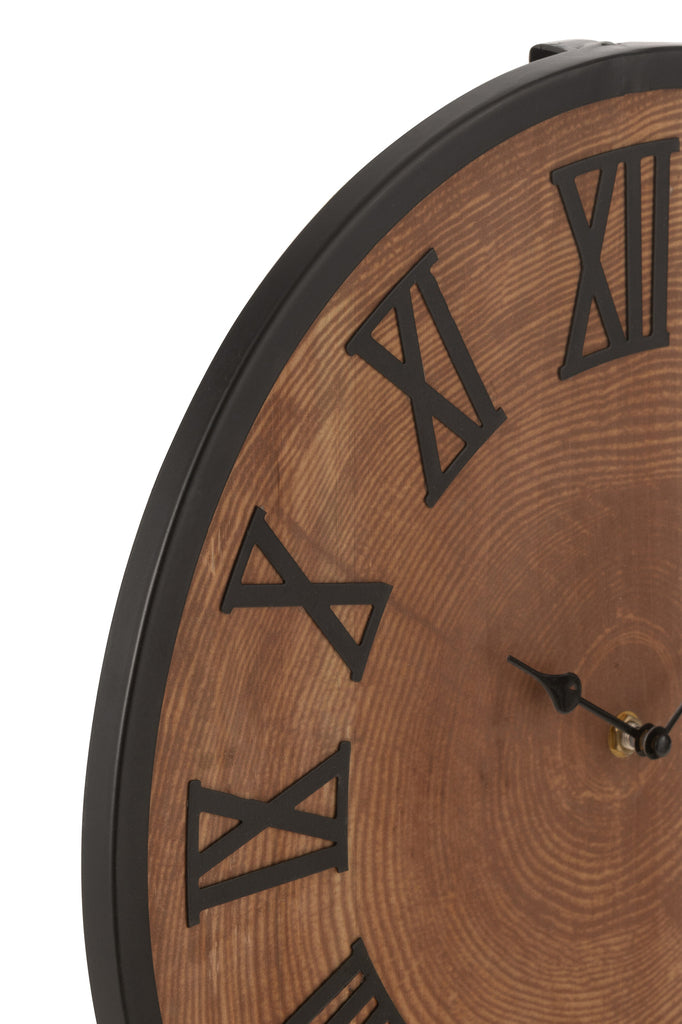 Horloge en bois naturel S - J-LINE