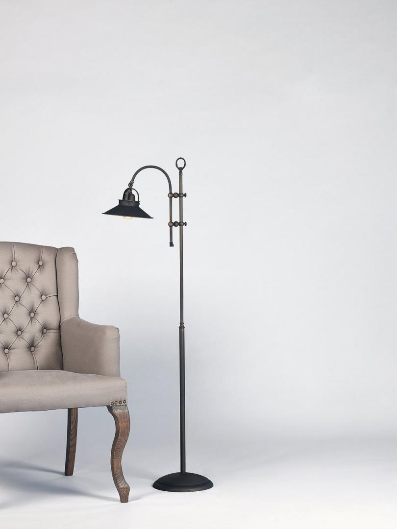 Lampadair BILIARDO 1120 - DONKER BRONS