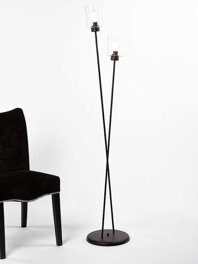 Lampadair Metaal ROEST LG2 + HELDER lampenkap