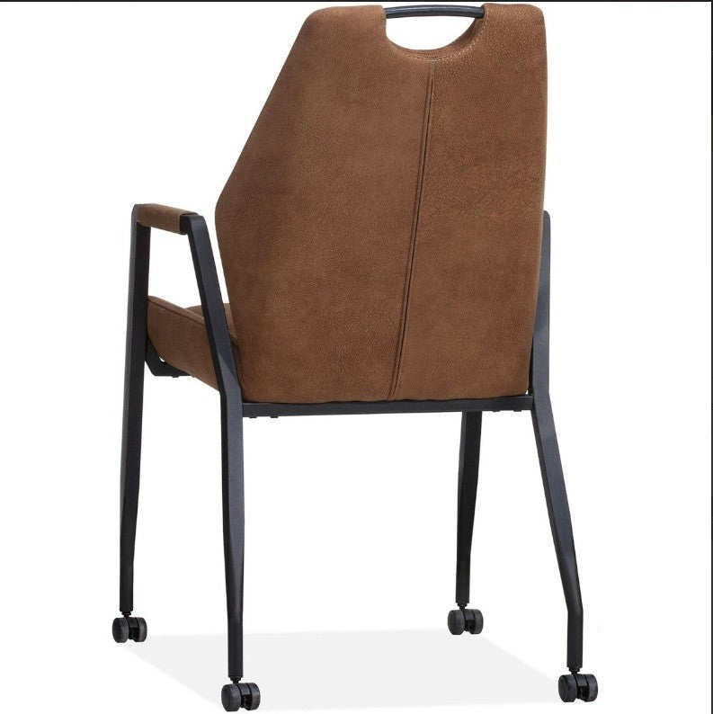 armstoel axa cognac achterzijde