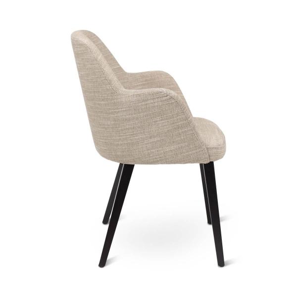 Armstoel Neo vierkante houten poot