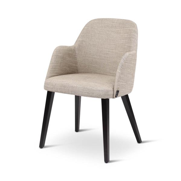 Armstoel Neo vierkante houten poot