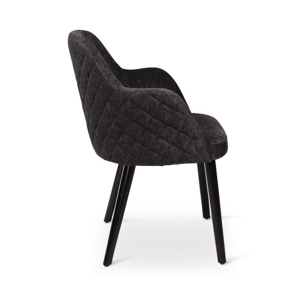 Armstoel sky ronde houten poot