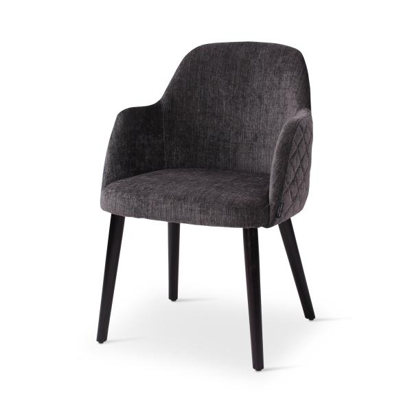 Armstoel Sky ronde houten poten