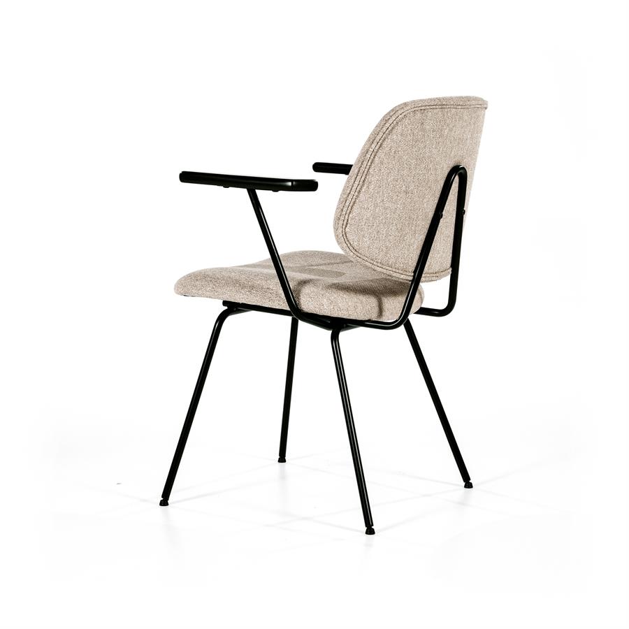 armstoel lynn: beige grijs of roze