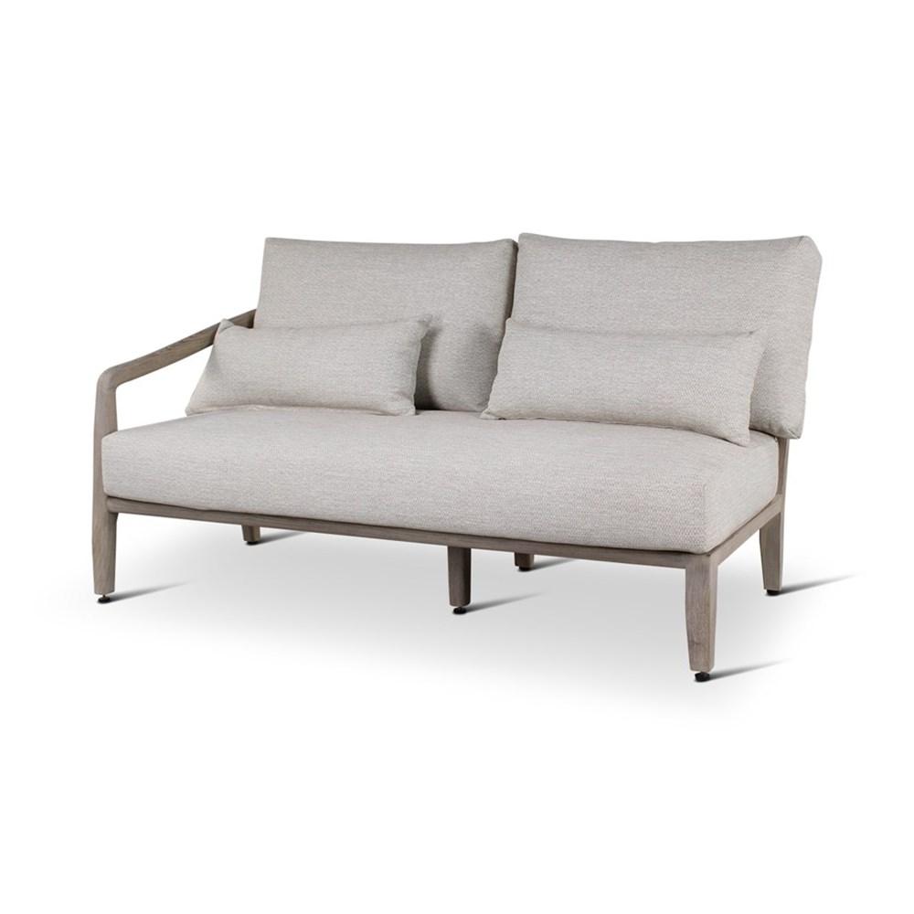 Outdoor lounge set Anais in teak grey - VDC